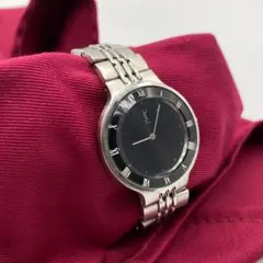✨お洒落・良品✨イヴサンローラン レディース 腕時計 シルバー 黒 YSLロゴ