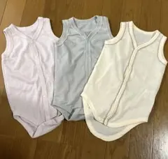 新品未使用　西松屋　前開き　タンクトップ　ボディスーツ　80