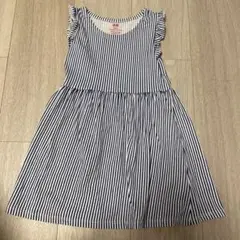 h&m ワンピース　ストライプ　90-105cm