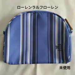 【未使用】ローレンラルフローレン　ストライプ　ポーチ