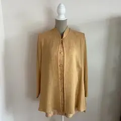 オレンジベージュのレースジャケット