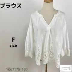 ノーカラーブラウス スキッパーシャツ 花柄刺繍 レース コットン ゆったり