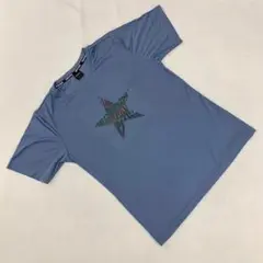 Converse Tシャツ 半袖 スター ロゴ プリント ブルー L シンプル