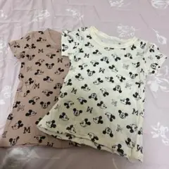 ミッキーマウス柄 シャツ肌着 2枚セット 90cm