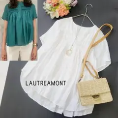 LAUTREAMONT＊リネンデザインブラウス リネン100