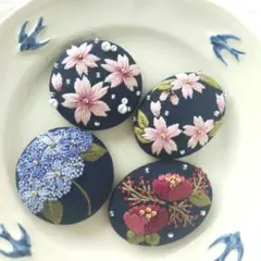 ひまわり様専用ページ 刺繍ブローチ