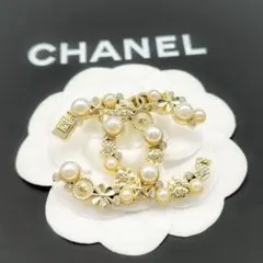 824 ヴィンテージシャネルCHANELボタンブローチ