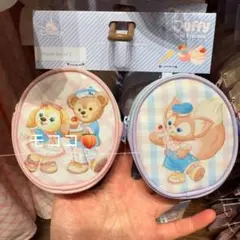 香港ディズニー春日　ダッフィーフレンズ コイン入れポーチ2個セット