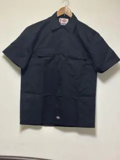Dickies ブラック 半袖 ワークシャツ M