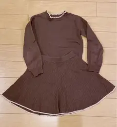 女の子120size ニットu0026スカート セットアップ