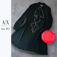 ✨美品✨ ARMANI EXCHANGE ワンピース ブラック フリル　M相当