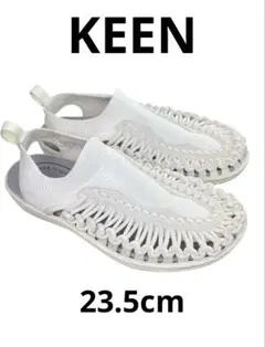 KEEN ユニークEVOホワイト／コーンストーク 23.5cm 箱無し