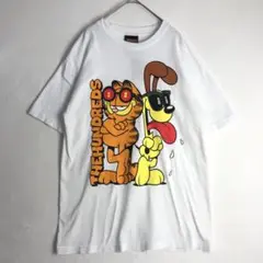 3186　Garfield ガーフィールド　ビッグプリント　Tシャツ　白