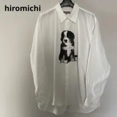 【レア】hiromichi ドッグプリント　シャツ　日本製　綿100%