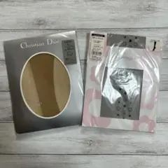 Christian Dior ストッキング Lロゴ入り&クレージュ