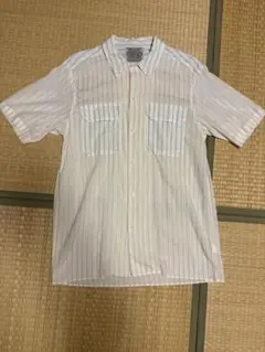 SUNNY ELEMENT ストライプ 半袖シャツ L