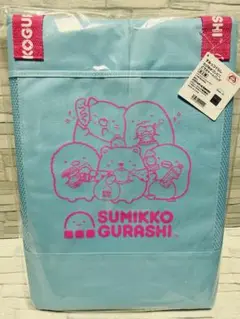 すみっこぐらし　たぴおかコンビニどでかトートバッグ　ブルー