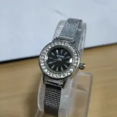 スモールヘッドのレディースクォーツ時計★電池入り稼働品