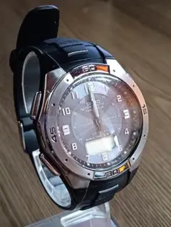 【ジャンク】CASIOカシオ WaveCeptor ソーラー電波 WVA-470