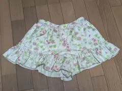 期間限定値下げ130cmTOCCAトッカ花柄フリル付きキュロットパンツ