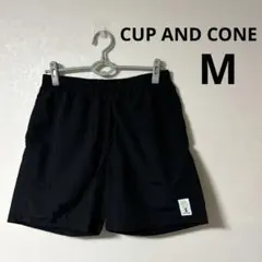CUP AND CONE Baggy Shorts ハーフパンツ　ブラック　M