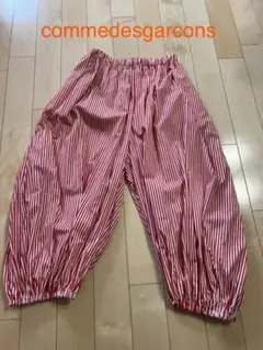 【美品】commedesgarcons コムデギャルソンバルーンストライプパンツ