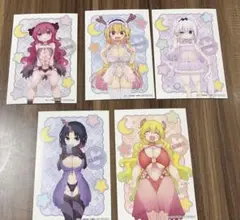 小林さんちのメイドラゴン ポストカード カンナ トール イルル エルマ ルコア