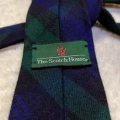 【美品】The Scotch House スコティッシュタータンウール ネクタイ