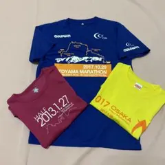 マラソンフィニッシャーTシャツ　3点