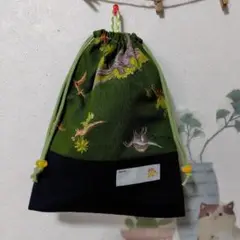 (328)ハンドメイドの給食巾着袋