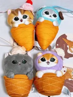 mofusand アイスにゃんマスコット　4種セット　ぬいぐるみ
