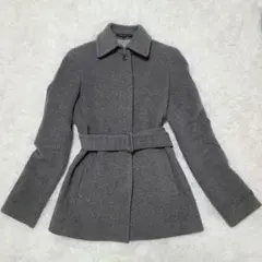 セオリー ステンカラーハーフコート Mサイズ カシミア混 アンゴラ混 ウール