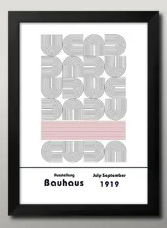 15973■ポスター アート 絵画『バウハウス　BAUHAUS』A3 マット紙