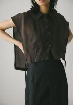 ★新品タグ付き★ STYLEMIXER シアーシャツベスト