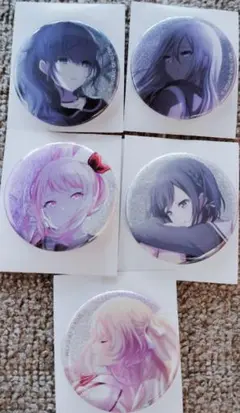 プロセカ グリッター缶バッジ ニーゴ 奏 絵名 瑞希 まふゆ 初音ミク セット