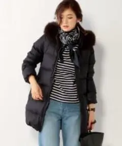 【希少】デュベティカ kappa wool フォックスファー ダウンコート 黒