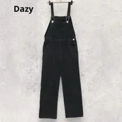Dazy デイジー デニム オーバーオール S ブラック 綿100％ 2845