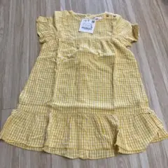 新品未使用タグ付きZARA ベビー ワンピース 3-4歳 イエロー