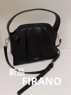 新品未使用FRANO フィラノ　ブラック ショルダーバッグ　2way