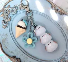[699]シマエナガちゃん　チョコミントキーホルダー