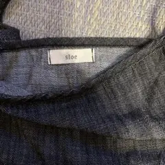 sloe ダークグレー ノースリーブチュニック