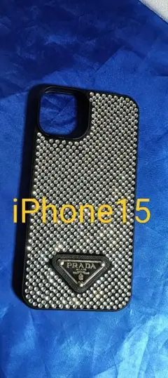 PRADA ストーン装飾 iPhone15ケース