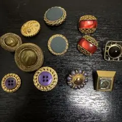 【昭和レトロ 】　装飾ボタン ゴージャス系