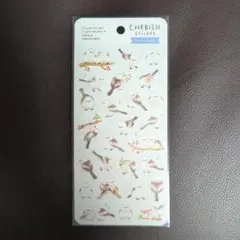 CHERISH 鳥と猫の透明シールセット