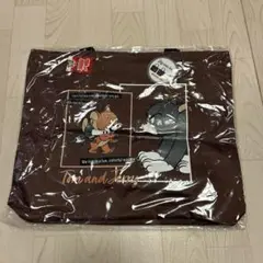 トムとジェリーBIGトートバッグ(ブラウン)