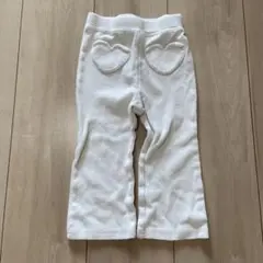 petit main ホワイトフレアパンツ