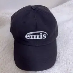emis 黒 キャップ 綿100%