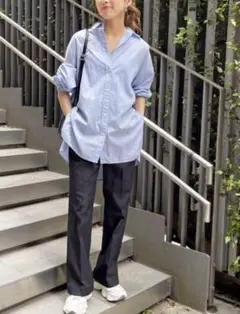 タグ付き新品★Spick & Span リネンライクバックスリットパンツ　36