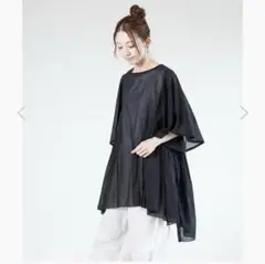 tumugu(ツムグ) カディコットン チュニック プルオーバー トップス