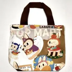 ラブブ LABUBU トートバッグ ケーキ柄 ミニバッグ 布製